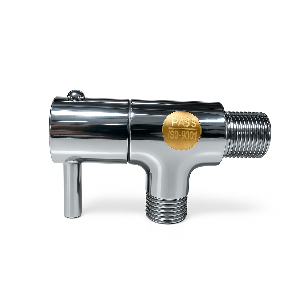 Flora Range Angle Cock – Elegant Brass Valve for Bathroom & Kitchen Plumbing