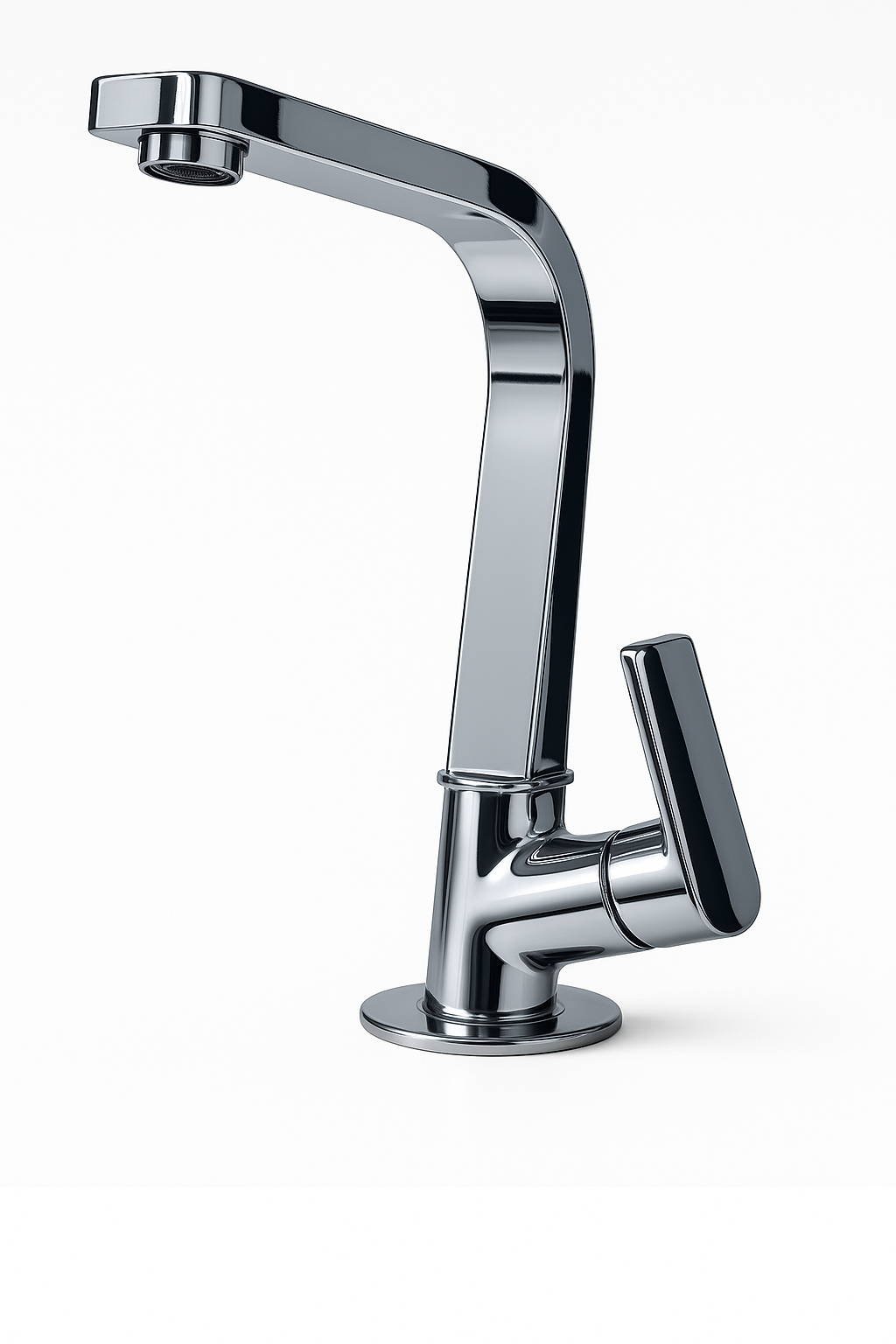 Arya Range Swan Neck Tap – Elegant Brass Table-Mounted Faucet for Kitchen & Wash Basin