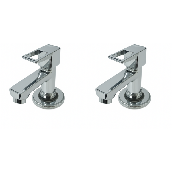 Cubix Range Pillar Cock – Set of 2