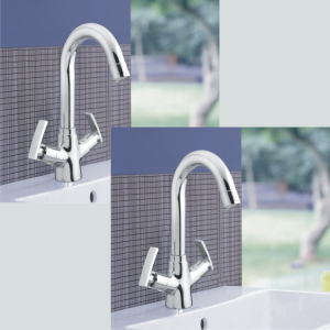 Soft Range Centre Hole Mixer – Set of 2